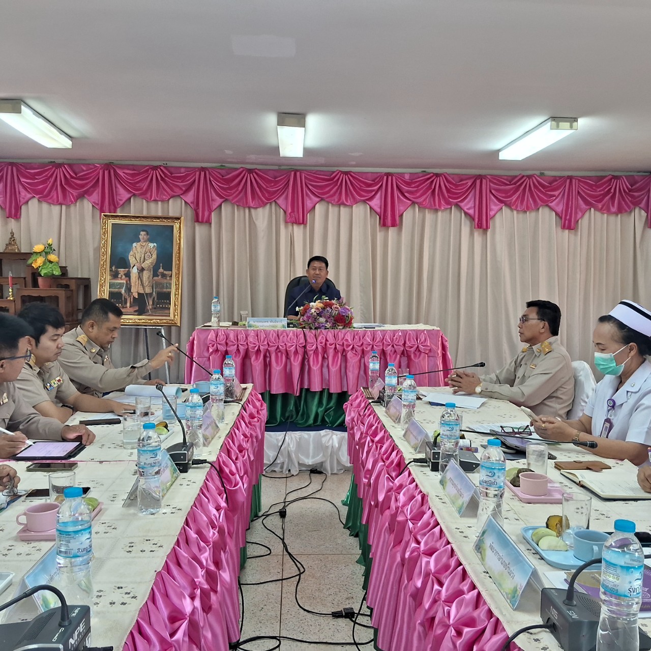ภาพกิจกรรมการประชุมหัวหน้าส่วนราชการฯ อำเภอบ้านม่วง  ประจำเดือนเมษายน 2567 วันที่ 1 พฤษภาคม 2567 ณ ห้องประชุมองค์การบริหารส่วนตำบลมาย ชั้น 2