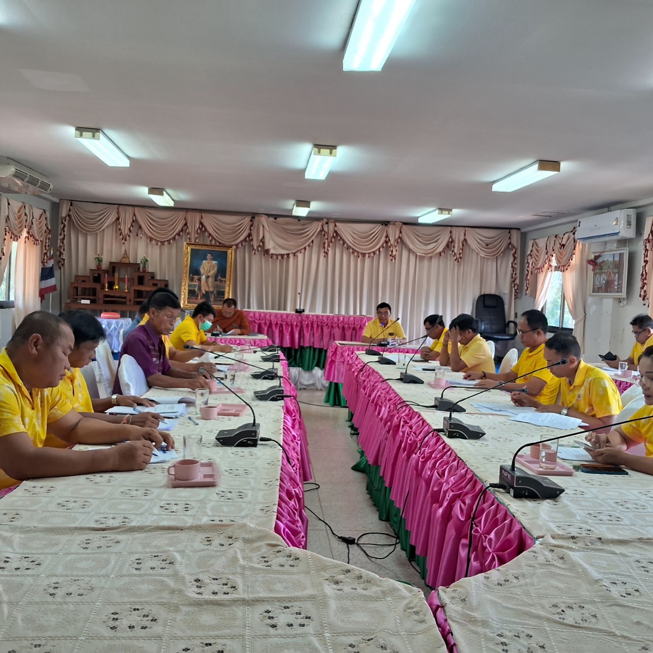 ภาพกิจกรรมการประชุมเตรียมการตรวจประเมินพื้นที่หรือการตรวจประเมินออนไลน์เชิงลึก ในการสมัครคัดเลือกองค์กรปกครองท้องถิ่นที่มีการบริหารจัดการที่ดี ประจำปีงบประมาณ พ.ศ. 2567