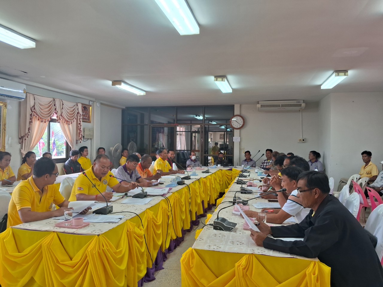 ภาพกิจกรรมการประชุมอาสาสมัครป้องกันภัยฝ่ายพลเรือน เมื่อวันที่ 11 เดือนมีนาคม พ.ศ. 2567