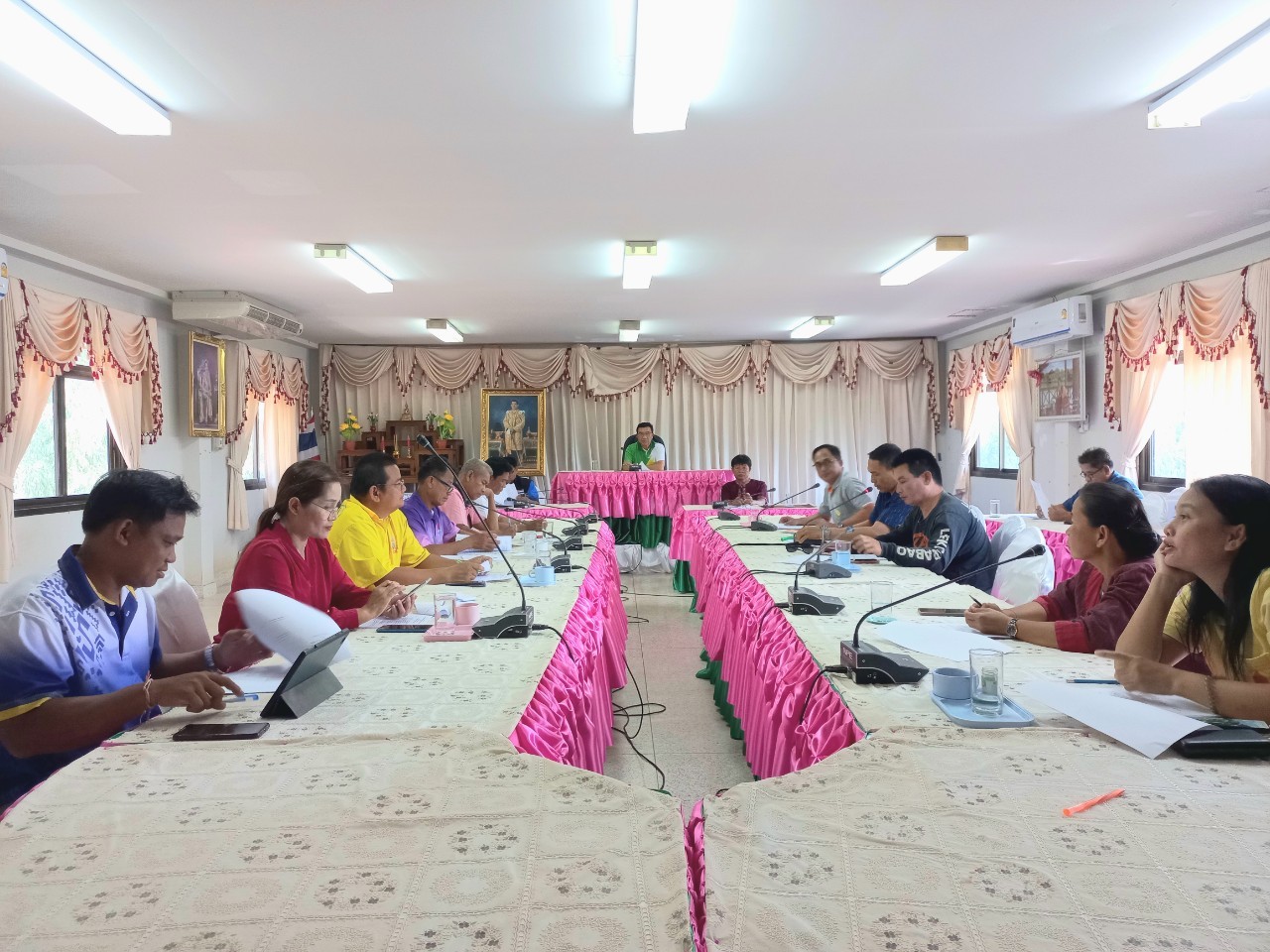ภาพกิจกรรมการประชุมคณะกรรมการสนับสนุนการจัดทำแผนพัฒนาองค์การบริหารส่วนตำบลมาย  ครั้งที่  1/2567