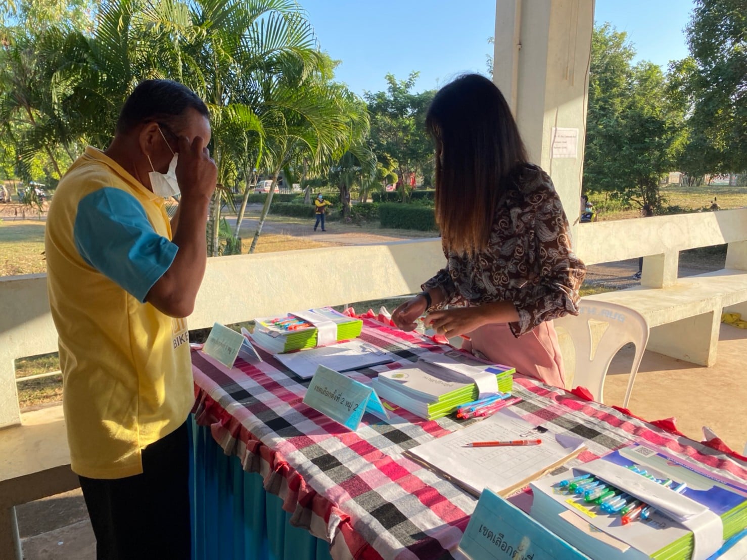 โครงการอบรมคณะกรรมการประจำหน่วยเลือกตั้ง (กปน.)และเจ้าหน้าที่รักษาความปลอดภัยประจำหน่วยเลือกตั้งสมาชิกสภาองค์การบริหารส่วนตำบลและนายกองค์การบริหารส่วนตำบลมายระหว่างวันที่ 21 พฤศจิกายน 2564