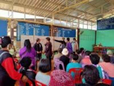 โครงการจัดเวทีประชุมประชาคมเพื่อแก้ไขปัญหาชุมชน              ประจำปีงบประมาณ  พ.ศ. 2564             ณ. ศาลาประชาคมประจำหมู่บ้าน                 บ้านโพธ์ทอง  หมู่ที่ 3              วันที่ 20 มกราคม  พ.ศ. 2564